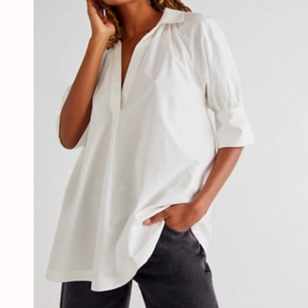 Free People Louie White Tunic.  Size M.  NWOT.